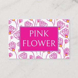 Carte De Visite Fleuriste Mariage rose