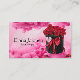 Carte De Visite Fleuriste Moderne Élégante Aquarelle Blooms