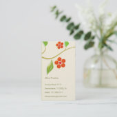 Carte De Visite Fleuriste professionnel (Debout devant)