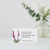 Carte De Visite Fleuriste rose (Debout devant)
