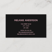 Carte De Visite Fleuriste rose (Dos)