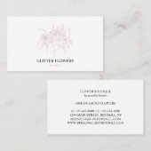 Carte De Visite Fleuriste Rose Gold (Devant / Derrière)