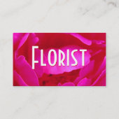 Carte De Visite Fleuriste - Rose vert (Dos)