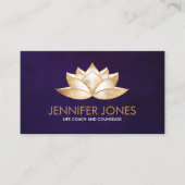 Carte De Visite Fleuron doré chatoyant (Devant)