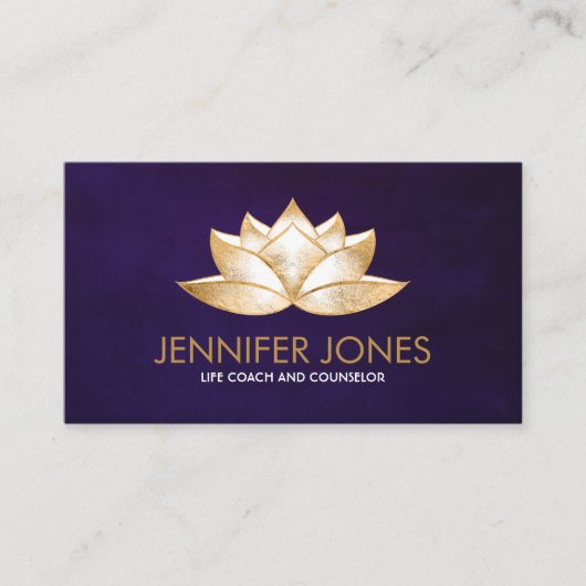 Carte De Visite Fleuron doré chatoyant (Devant)