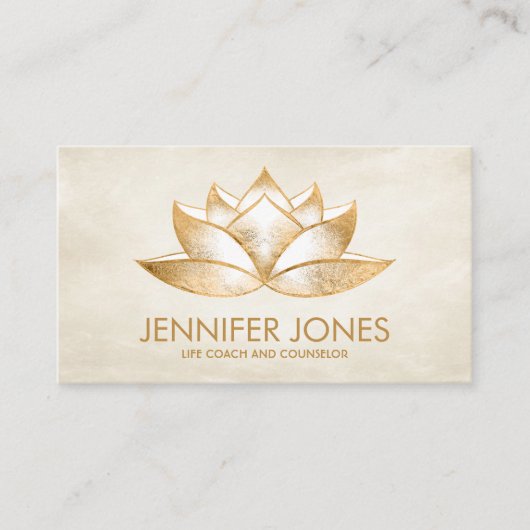 Carte De Visite Fleuron doré chatoyant (Devant)