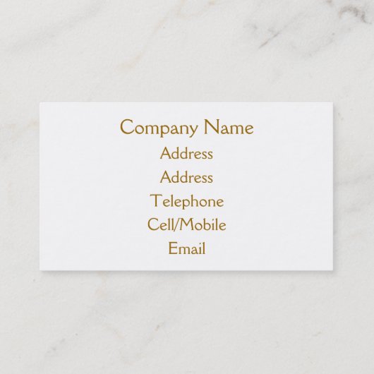 CARTE DE VISITE FLEURS (Dos)