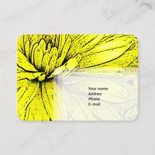Carte De Visite Fleurs (Devant)