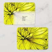Carte De Visite Fleurs (Devant / Derrière)