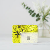 Carte De Visite Fleurs (Debout devant)