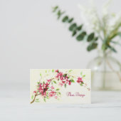 Carte De Visite Fleurs (Debout devant)