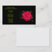 Carte De Visite fleurs (Devant / Derrière)