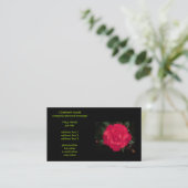 Carte De Visite fleurs (Debout devant)