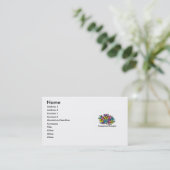 Carte De Visite Fleurs 1 d'ergothérapiste (Debout devant)