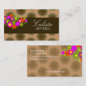 CARTE DE VISITE FLEURS 311-RETRO| RETOUR DE TANG (Devant / Derrière)