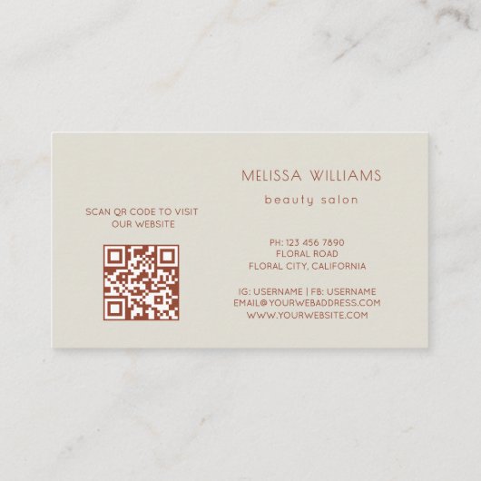 Carte De Visite Fleurs 3D blanches (Dos)