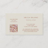 Carte De Visite Fleurs 3D Blush Blanc (Dos)