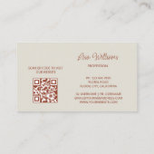 Carte De Visite Fleurs 3D Blush Blanc (Dos)