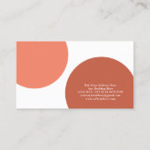 Carte De Visite Fleurs à main authentiques | Pastel (Dos)