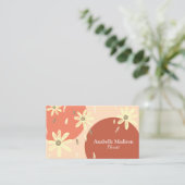 Carte De Visite Fleurs à main authentiques | Pastel (Debout devant)