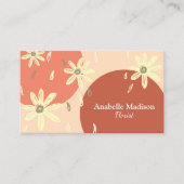 Carte De Visite Fleurs à main authentiques | Pastel (Devant)