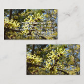 Carte De Visite Fleurs à puces de sorcière (Devant / Derrière)