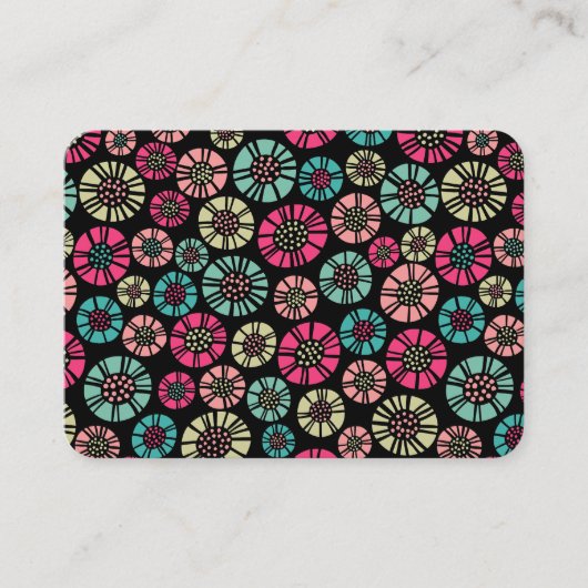 Carte De Visite Fleurs Abstraites 031023 (Devant)