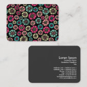 Carte De Visite Fleurs Abstraites 031023 (Devant / Derrière)