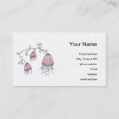 Carte De Visite Fleurs accrochantes de griffonnage (Dos)