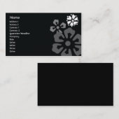 Carte De Visite Fleurs - Affaires (Devant / Derrière)