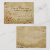 Carte De Visite Fleurs antiques (Devant / Derrière)