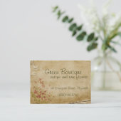 Carte De Visite Fleurs antiques (Debout devant)