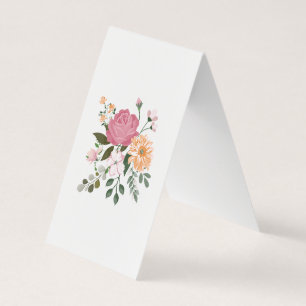 Carte De Visite Fleurs aquarelle