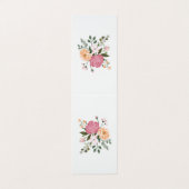 Carte De Visite Fleurs aquarelle (Extérieur déplié)
