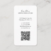 Carte de visite Fleurs Aquarelle Vintage (Dos)
