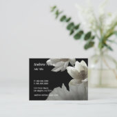Carte De Visite Fleurs artistiques de Lotus (Debout devant)