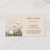 Carte De Visite Fleurs beige (Dos)