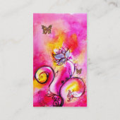 CARTE DE VISITE FLEURS BLANCHES ET BOUTEILLE D'OR (Dos)