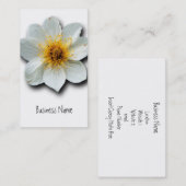 Carte De Visite Fleurs blanches minuscules (Devant / Derrière)
