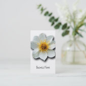 Carte De Visite Fleurs blanches minuscules (Debout devant)