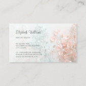 Carte De Visite Fleurs Bohème Pastel 3D (Dos)