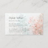 Carte De Visite Fleurs Bohème Pastel 3D (Dos)