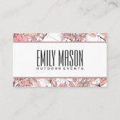 Carte De Visite Fleurs botaniques (Devant)