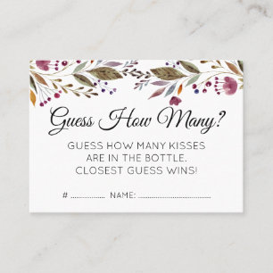 Carte De Visite Fleurs Bourgogne Devinez Combien De Baby showers J