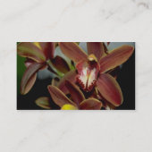Carte De Visite Fleurs Brown de Cymbidium (Dos)