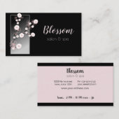 Carte De Visite Fleurs cerises (Devant / Derrière)