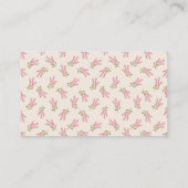 Carte De Visite Fleurs chic élégant Simple Minimal QR Code (Dos)