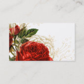 Carte De Visite Fleurs Chic Glam Modernes (Dos)