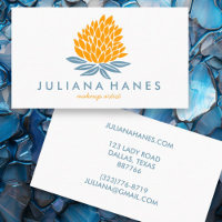 Fleurs Chic Lotus Bleu Orange