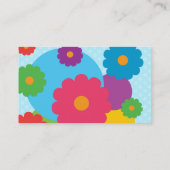 Carte De Visite Fleurs colorées (Dos)
